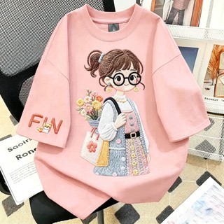 T-Shirt Short Sleeve Baju Kaos Oversize Baju |Korean Women's T-Shirt Atasan Wanita Terbaru ( Cetak Potret Gadis Lucu ) Cotton Tops T-Shirt/Women's Funny T-Shirt Kaos Grant Sisters Reliable
