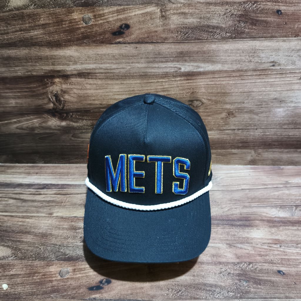 เชือกหมวกเบสบอล nayki New York mets โลโก้สีกรมท่า