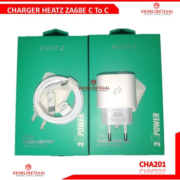 Heatz ZA68e Charger ชาร์จเร็ว 20W พร้อมสาย C ถึง C