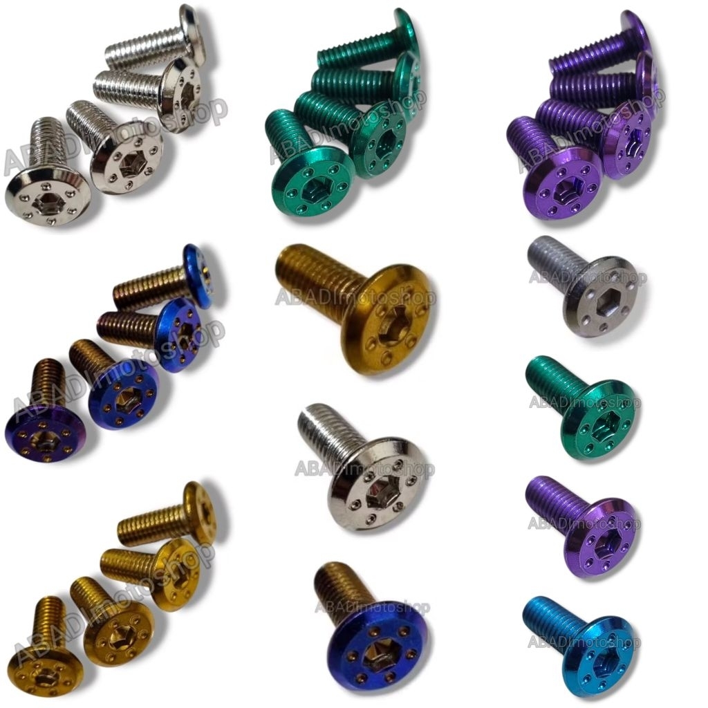 BOLT UNIVERSAL DISC จานโบลเกลียวเต็ม M8ayang20 จุดแบน