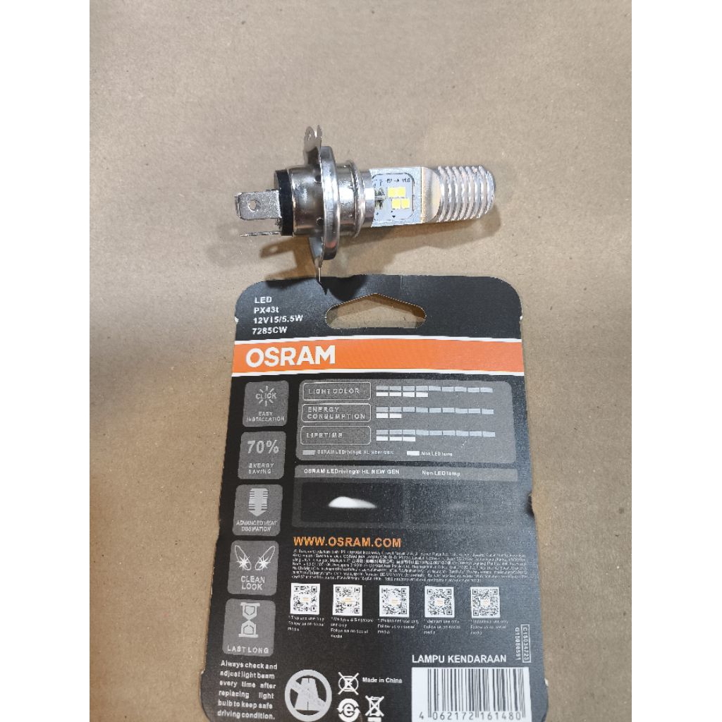 LOKAL Led osram Hs1 H4 ไฟหน้า 3 ขาสําหรับ HONDA Scoopy FI เก่า, CBR150 Local Old, Verza, New Tiger Y