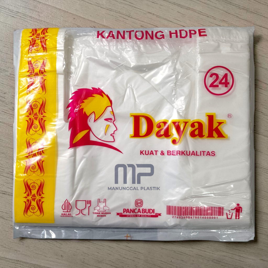 Dayak ถุงพลาสติก HDPE แบบใส