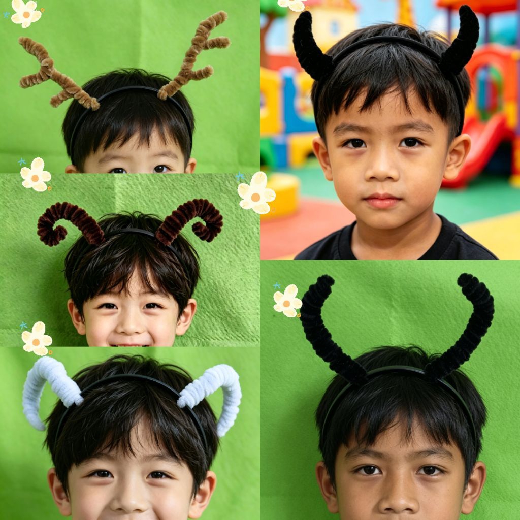 HORN HEADSET/DEER HORN HEADSET/SHEEP HORN HEADSET/ชุดหูฟัง COW HORN/ชุดหูฟัง GOAT HORN/ชุดหูฟัง LOW/