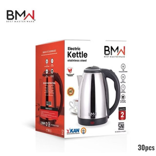 Teko listrik pemanas air 2Liter BMW Original/kettel pemanas air hangat