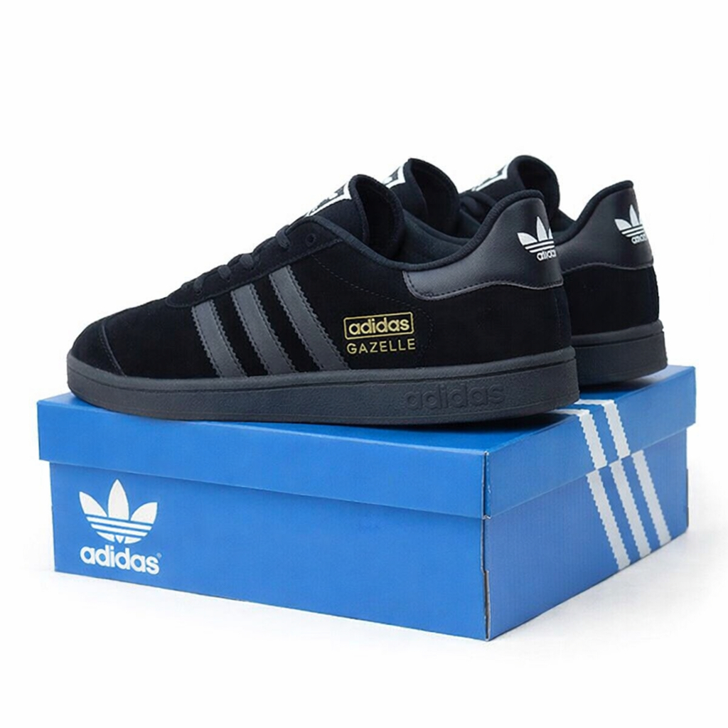 Gazelle Black School Shoes รองเท้าผ้าใบกีฬาสําหรับบุรุษและสตรี