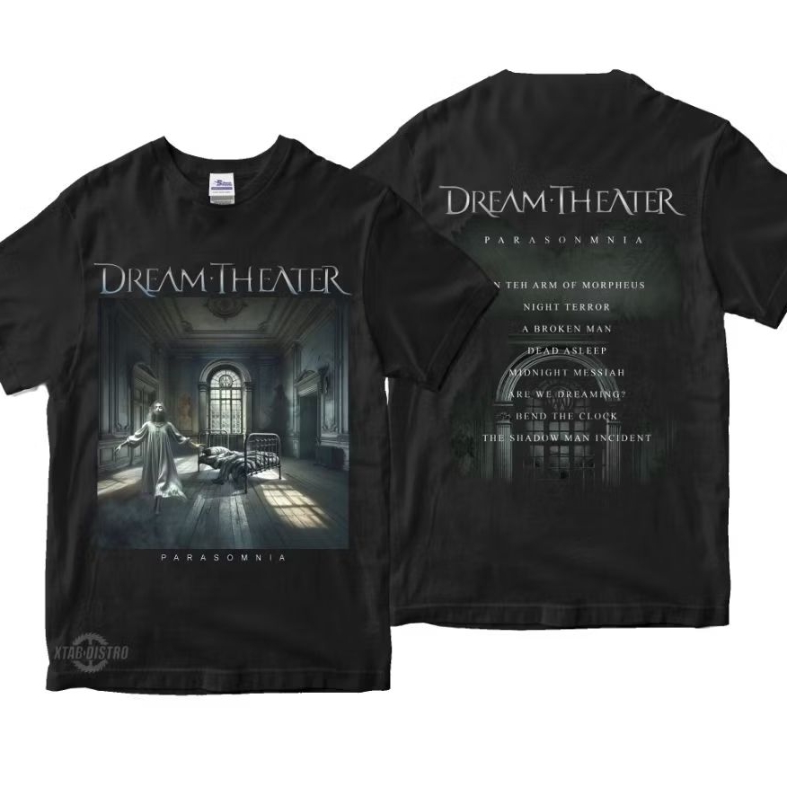 เสื้อยืด DREAM THEATER - PARASOMINA เสื้อยืดวงดนตรี Dream Theater โลหะหนัก rock pop โลหะในตัว plastisol xtab distro