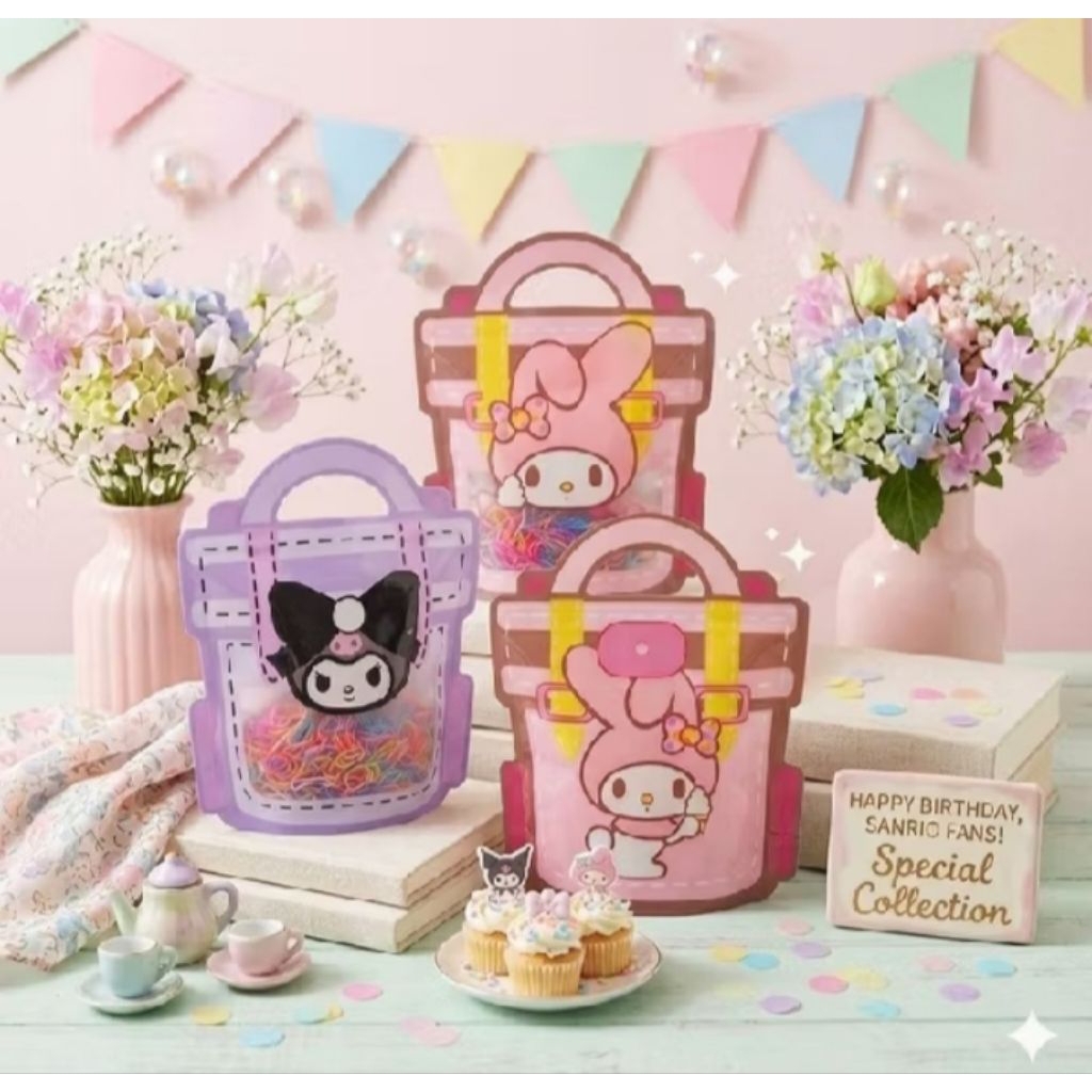 กระเป๋าเป้มีซิป Sanrio ขนาด 28x24 ซม. กระเป๋าซิป ของที่ระลึก น่ารัก ไม่ซ้ําใคร Hampres Place