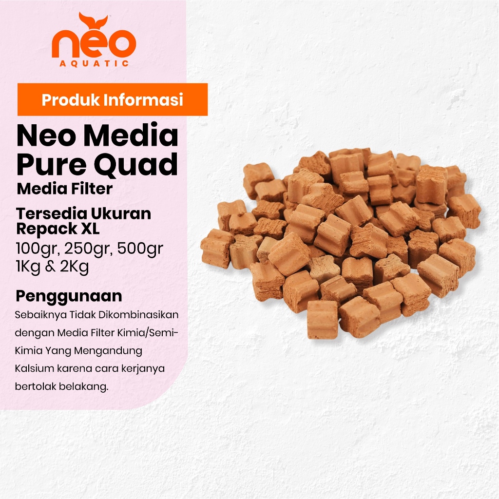 REPACK AQUARIO Neo Media สื่อกรองชีวภาพบริสุทธิ์ บ้านแบคทีเรียตู้ปลา