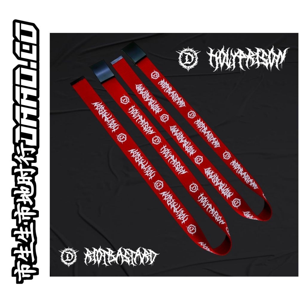 YG ORIGINAL DAAD.CO GRAFFITI BELT VOL3 RED ROOT WRITING / Dadco เข็มขัดเขียนโลหะสไตล์ราก