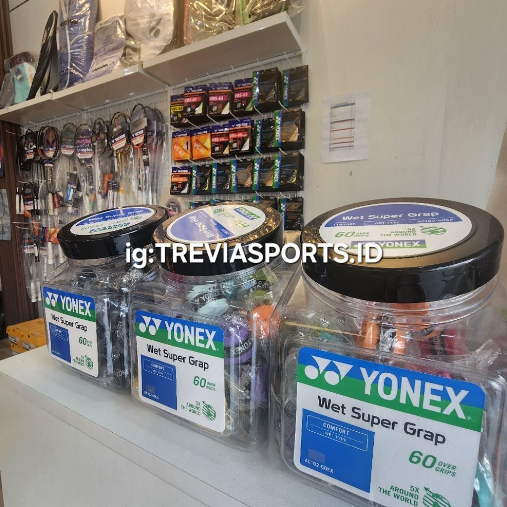 ไม้แบดมินตัน YONEX AC102 Grip / Tennis / Padel / Grip AC102EX Wet Super Grap YONEX ORIGINAL