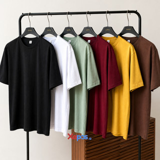 Kaos Polos Pria Cotton Combed Premium Round Neck Reguler Fit Lengan Pendek - XAPOS.ID