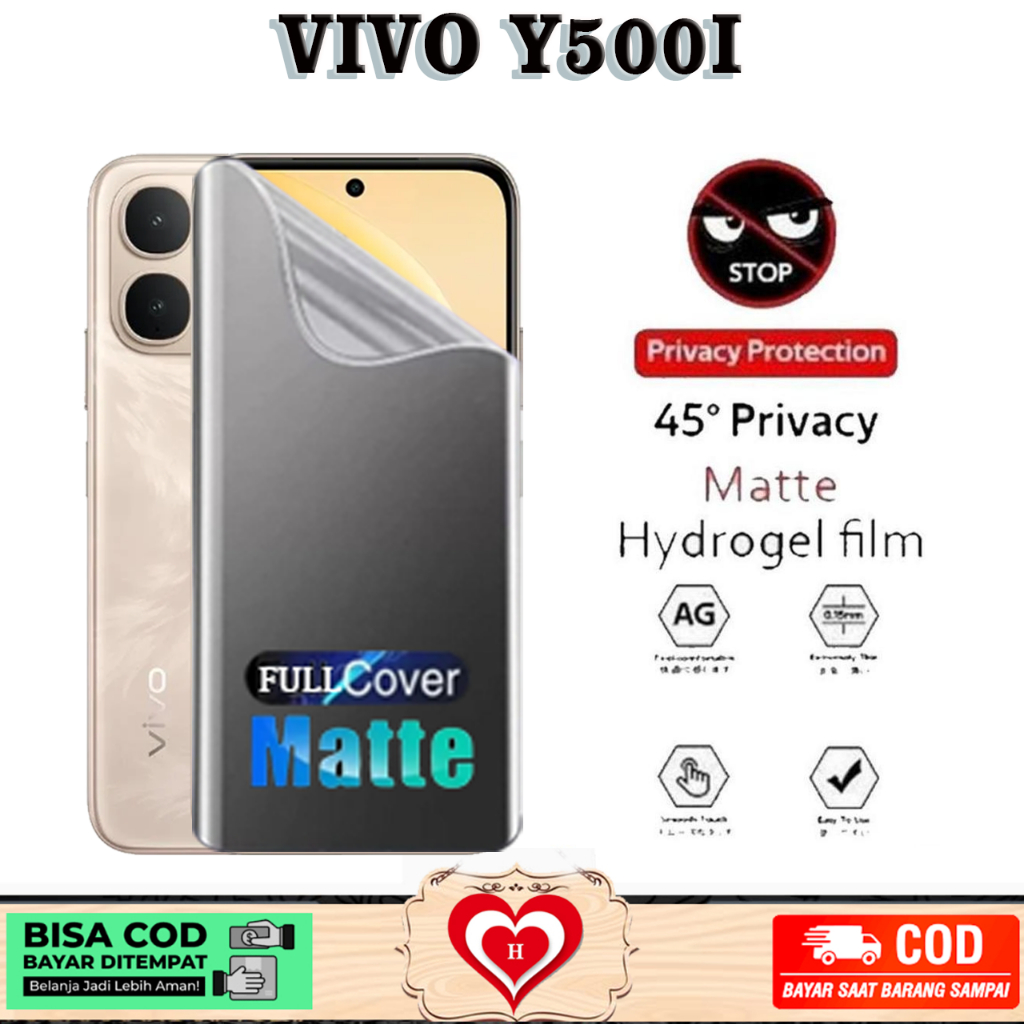 HYDROGEL MATTE VIVO Y500I Y500S HYDROGEL JELLY ANTI RADIATION