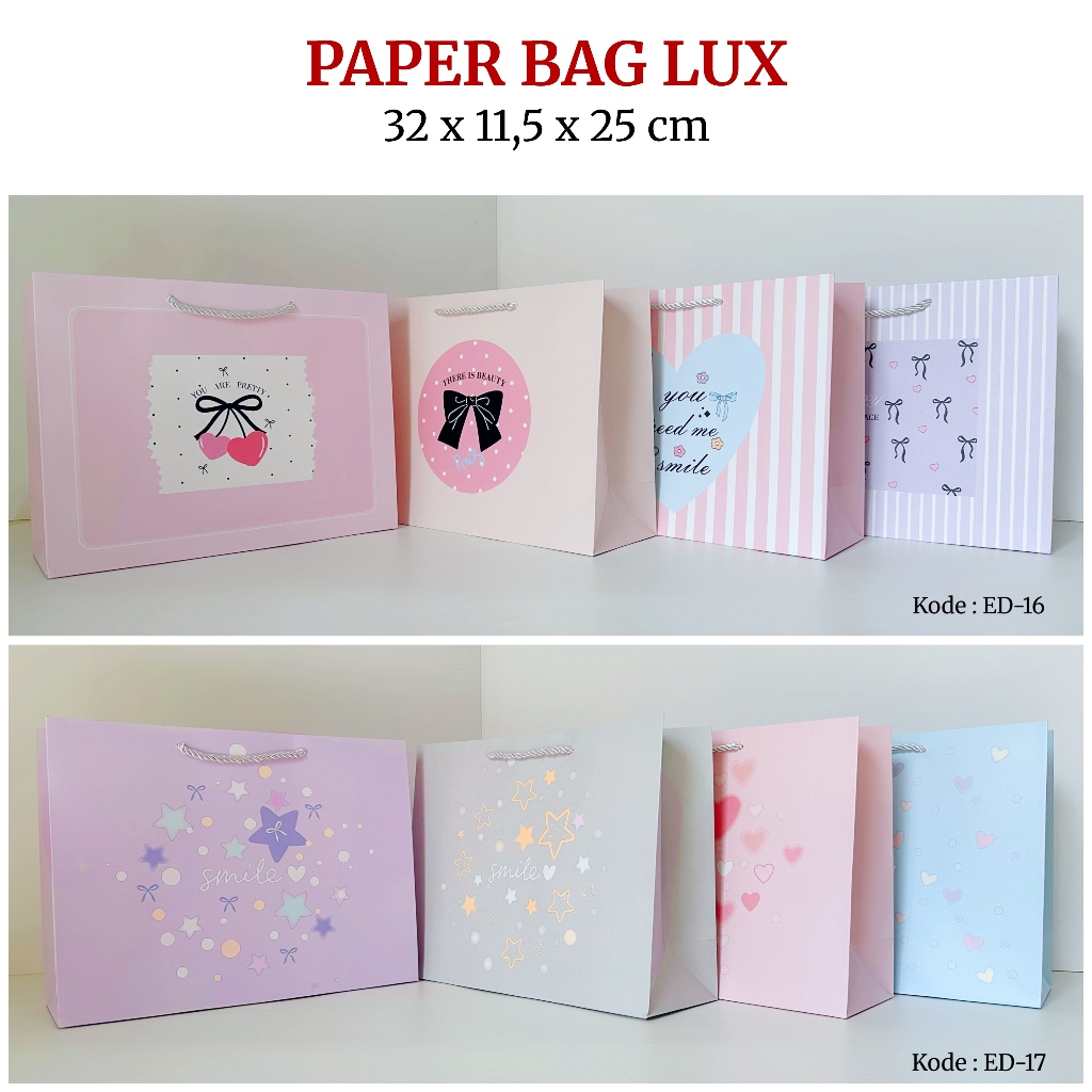 Lux Paper bag premium Paper bag 32x11.5x25 cm Paper gift bag