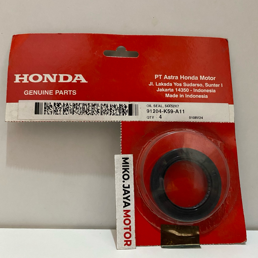 REAR WHEEL SEAL 91204-K59-A11 VARIO 125 150 160 PCX 150 160 ADV 150 160 ORIGINAL HONDA