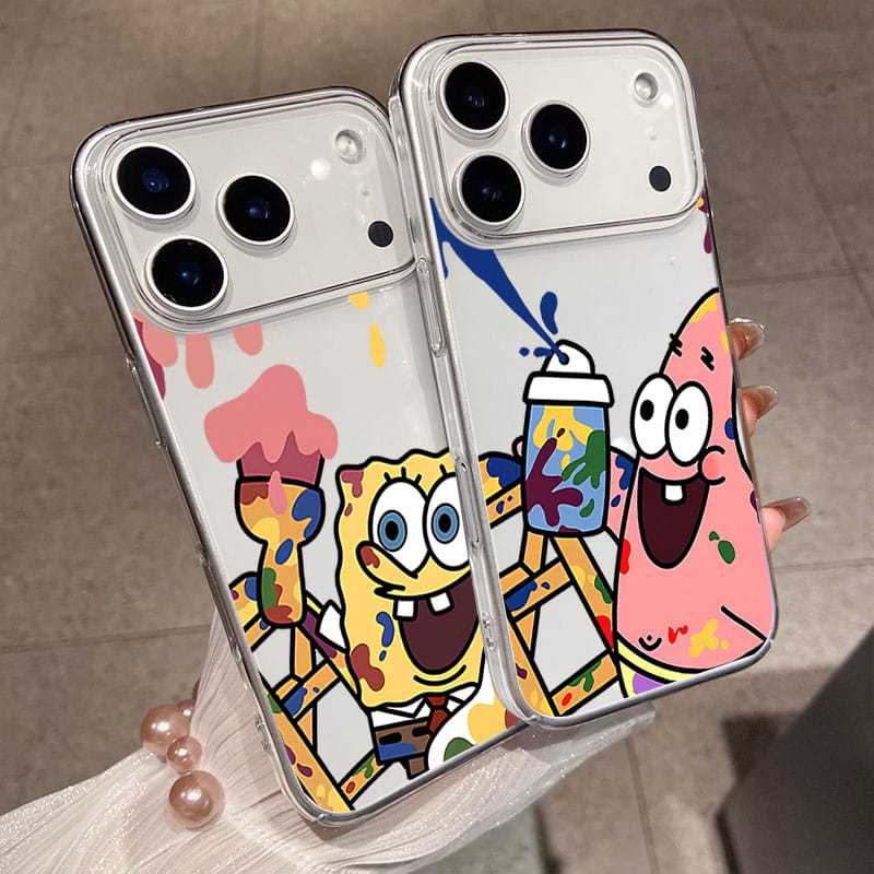HP (Q1) Softcase การ์ตูน Glossy Clear Case สําหรับ Poco C75 M6 F6 X6 M7 F7 ULTRA X7 ล่าสุด - เคสโทรศ
