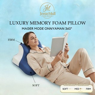 Bantal Mager Multi Memory Foam 360° Multifungsi Lazy Gaming Pillow 60x40x23cm