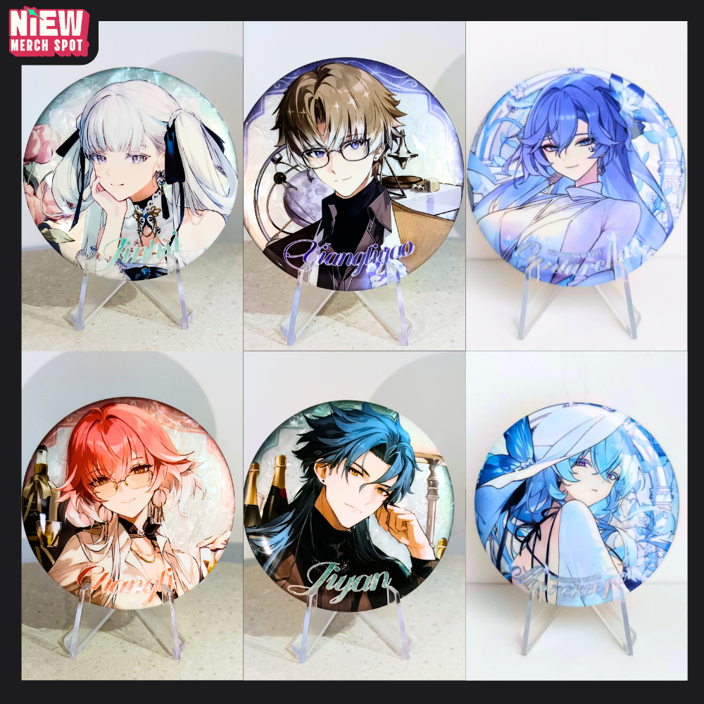 Wuthering Waves Changli Jinhsi Jiyan Xiangliyao Cafe Series Pin Badge Pin Iron Pin 75 มม.
