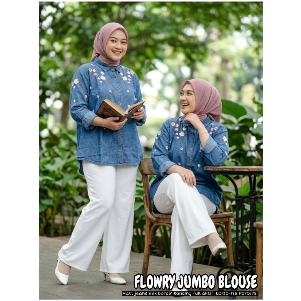 NEW FLOWRY BLOUSE JEANS