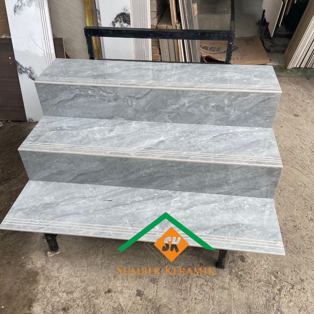 บันไดหินแกรนิต 1 ชุด 30x100 20x100 / 30x120 20x120 Willow Grey