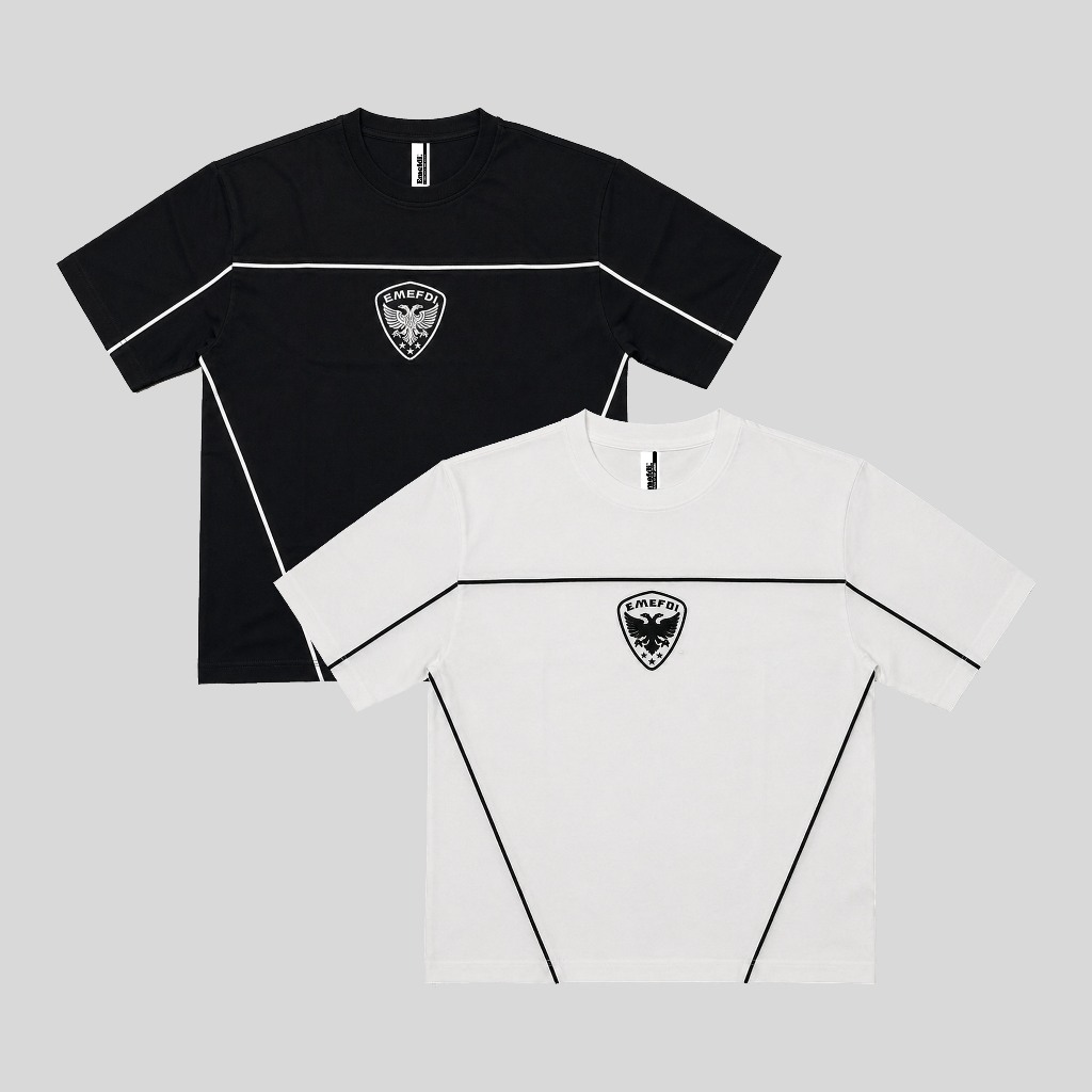 EMEFDI TSHIRT OVERSIZE รหัส BIZBON BLACK & WHITE - COTTON OVERSIZE TSHIRT ORIGINAL