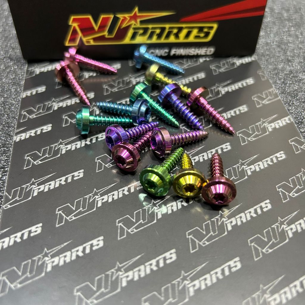 NJPARTS HONDA TITANIUM BODY BOLT ราคาหน่วย SCREW BOLT สําหรับ HONDA MOTORCYCLE BODY ORIGINAL TITANIU
