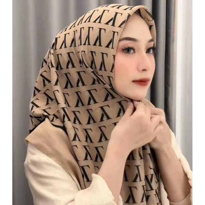 SQUARE VOAL HIJAB พร้อม MOTIF, 3D SQUARE VOAL พร้อมการพิมพ์ SUBLIMIE