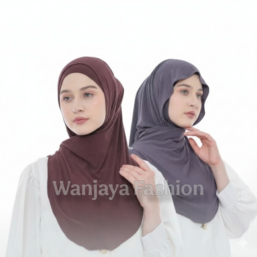 สําเร็จรูป Bergo Huma Hijab ผลิตจากวัสดุเสื้อพรีเมี่ยม เท่