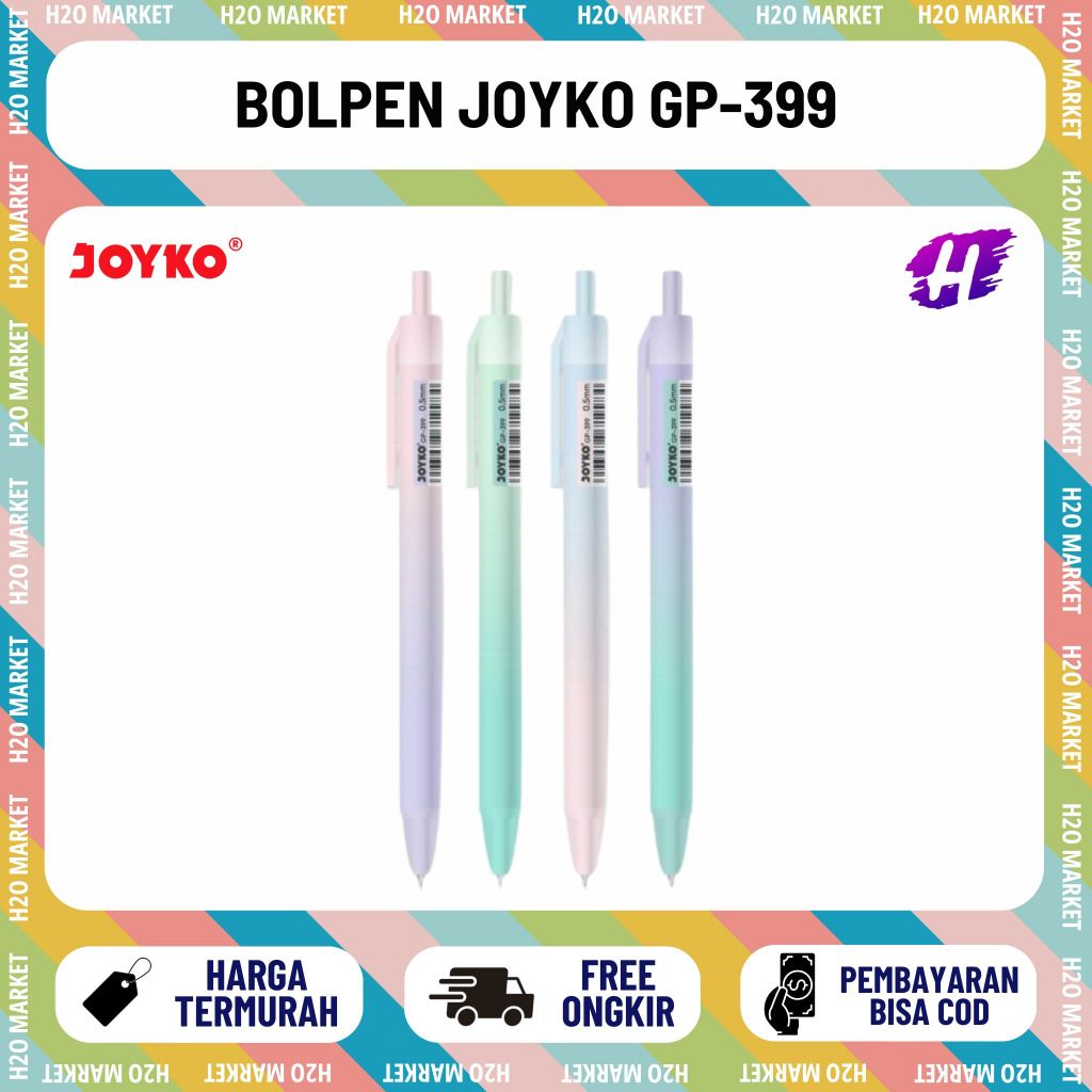 [H2O] ปากกาเจล Joyko GP-399 0.5 มม. (1 ชิ้น)