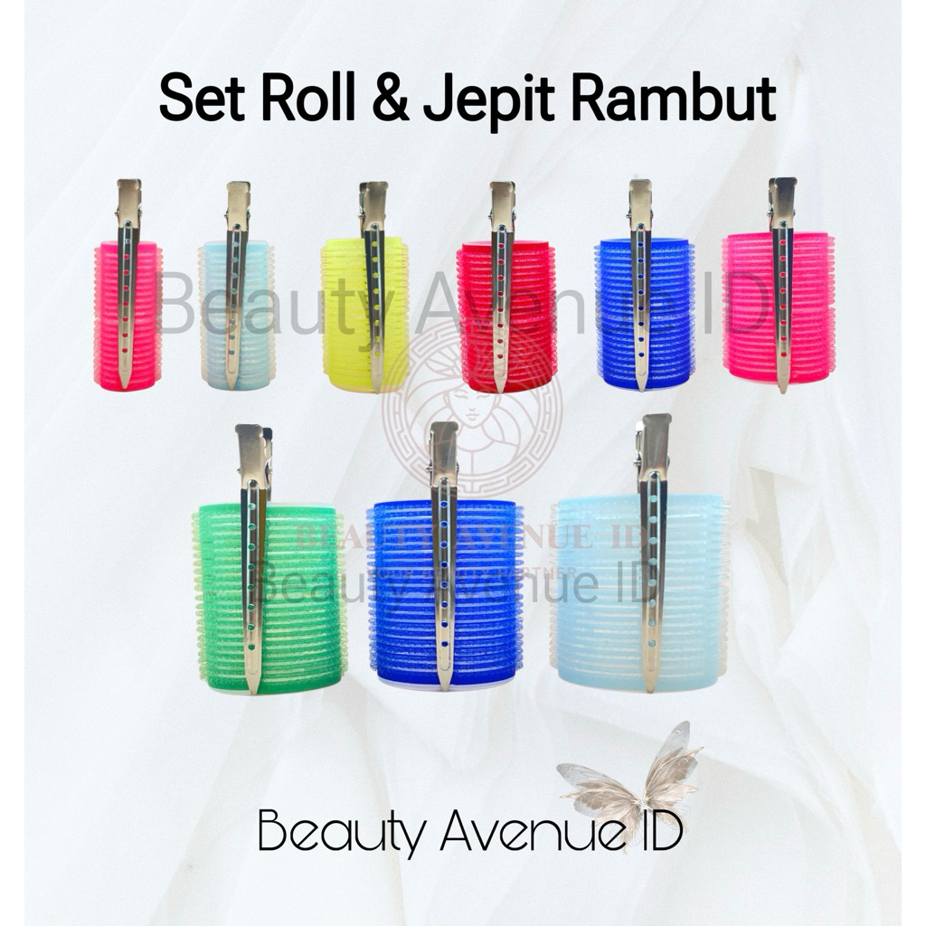 Velcro Hair Roll & Hair Clip Hair Roll with Clip Set