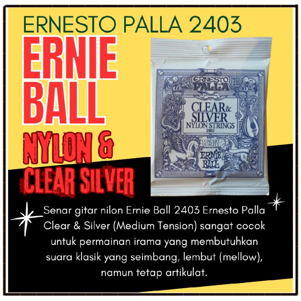 ERNIE BALL PALLA CLASSIC NYLON GUITAR STRINGS