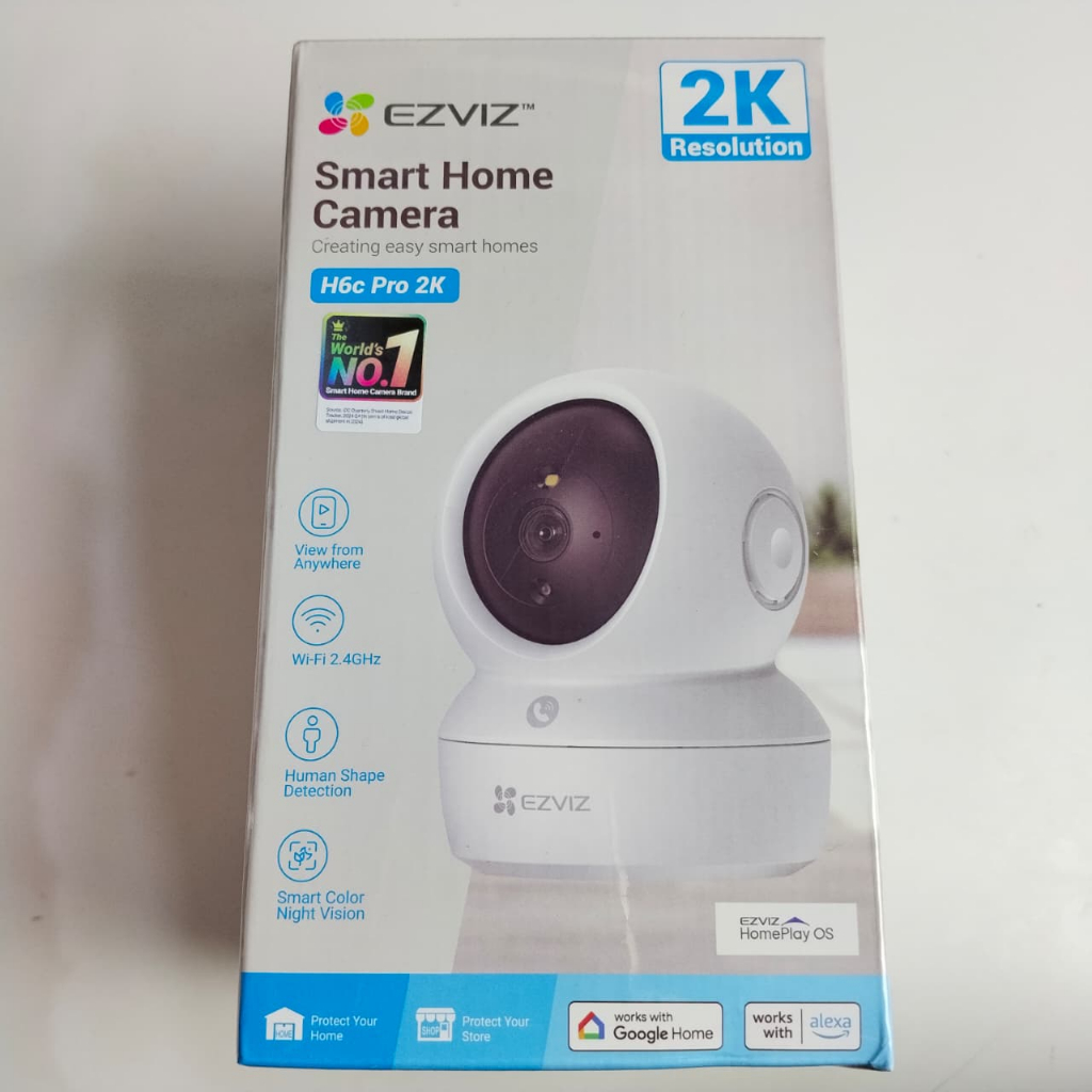 EZVIZ H6c Pro 2K, กล้องวงจรปิด 3MP, กล้องบ้านอัจฉริยะ, ความละเอียด 2K, การตรวจจับมนุษย์, การมองเห็นไ