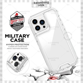 KELONTONG UNIK | 3 in 1 Hyper Protection Military Grade Case - Softcase/ Casing HP for iPhone X XS XR XSMAX 11 12 13 14 15 16 17 MINI PRO PROMAX PLUS ,CIOM