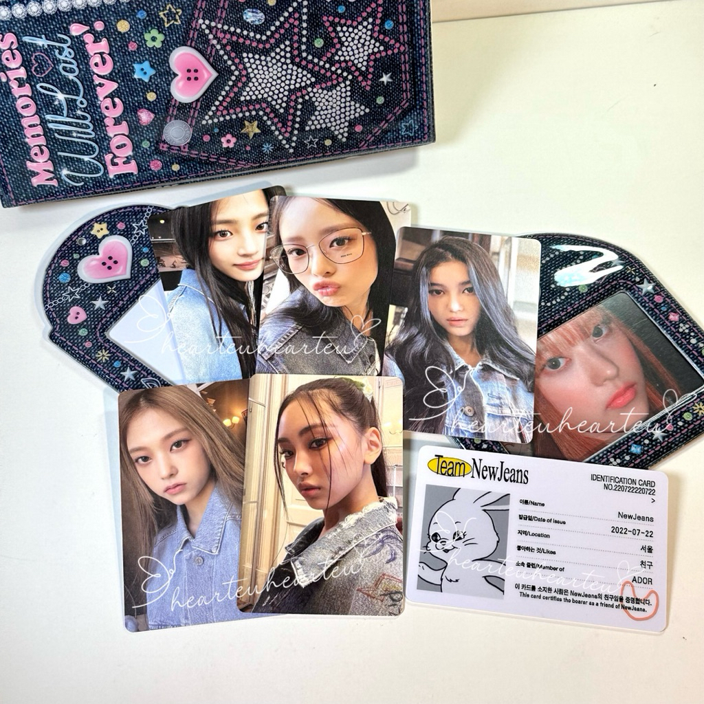 Hearteu [READY STOCK] NEWJEANS / NJZ / MHDHH การ์ดรูปถ่ายอย่างเป็นทางการจาก Bluebook Album เปิดตัว N