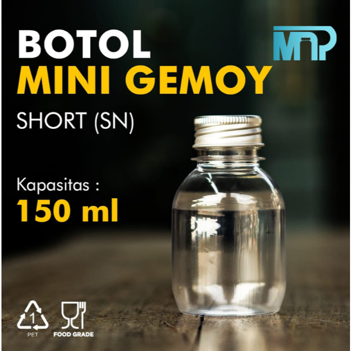 Gemoy ขวดพลาสติกขนาดเล็ก 150ml SN Pet Foodgrade