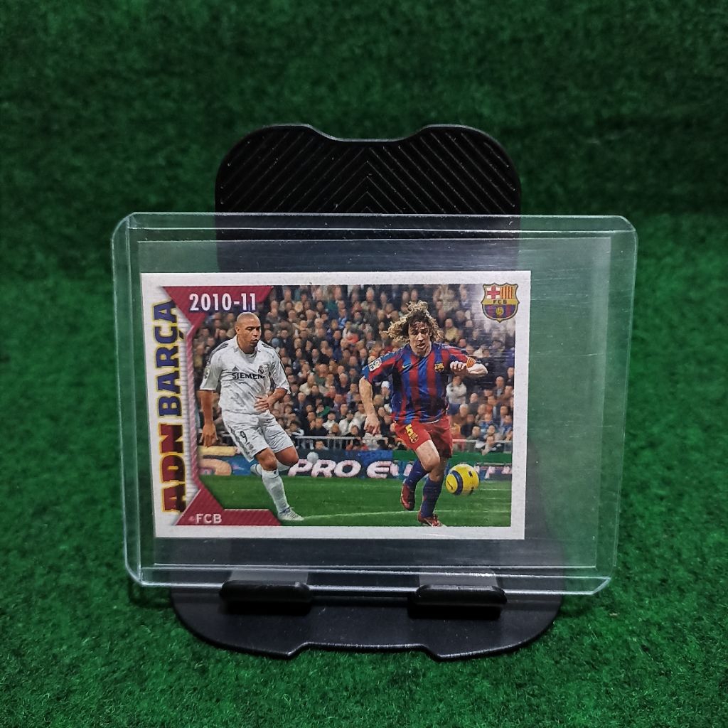 PUYOL & RONALDO / REAL MADRID VS BARCELONA PANINI STICKER การ์ดฟุตบอล