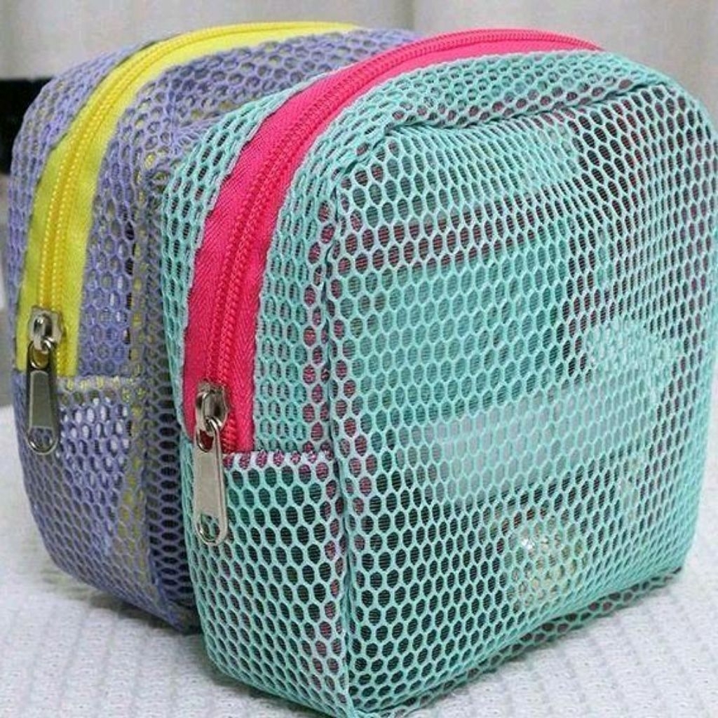 Travel Mesh Pouch makeup Pouch Cosmetic Bag potable Pouch Simple