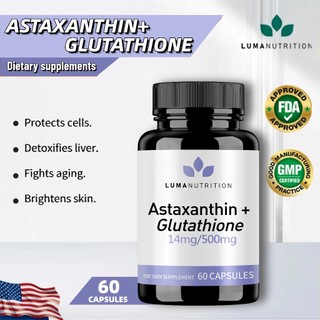 Astaxanthin + Glutathione kapsul: Antioksidan kuat, memutihkan kulit