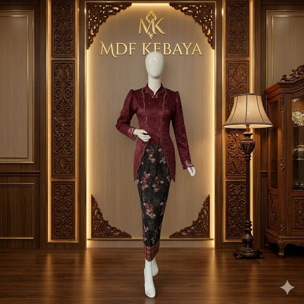 (BONUS HIJAB) EXCLUSIVE KEBAYA MAYSHA BROCADE SEQUIN MODERN/KEBAYA/PARTY/GRADE