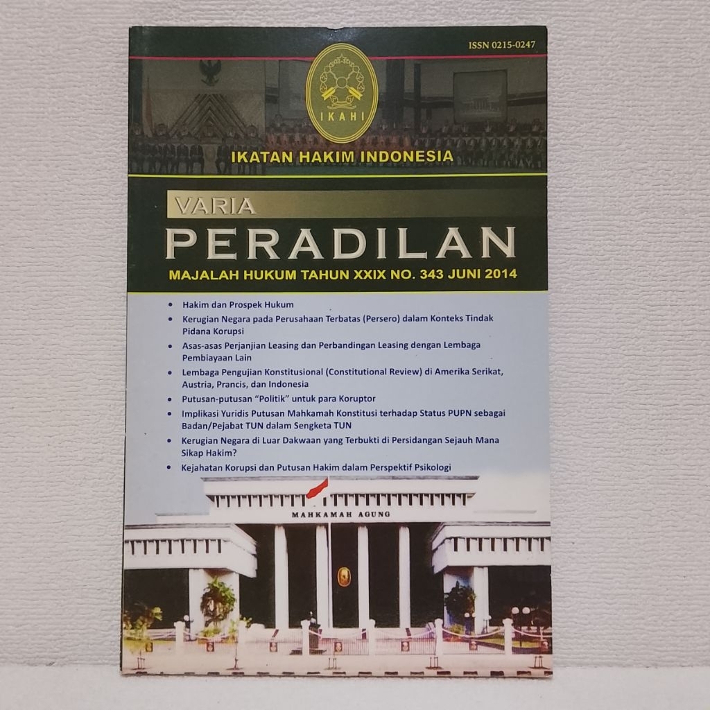 JUSTICE VARIA NO.343 JUNE 2014