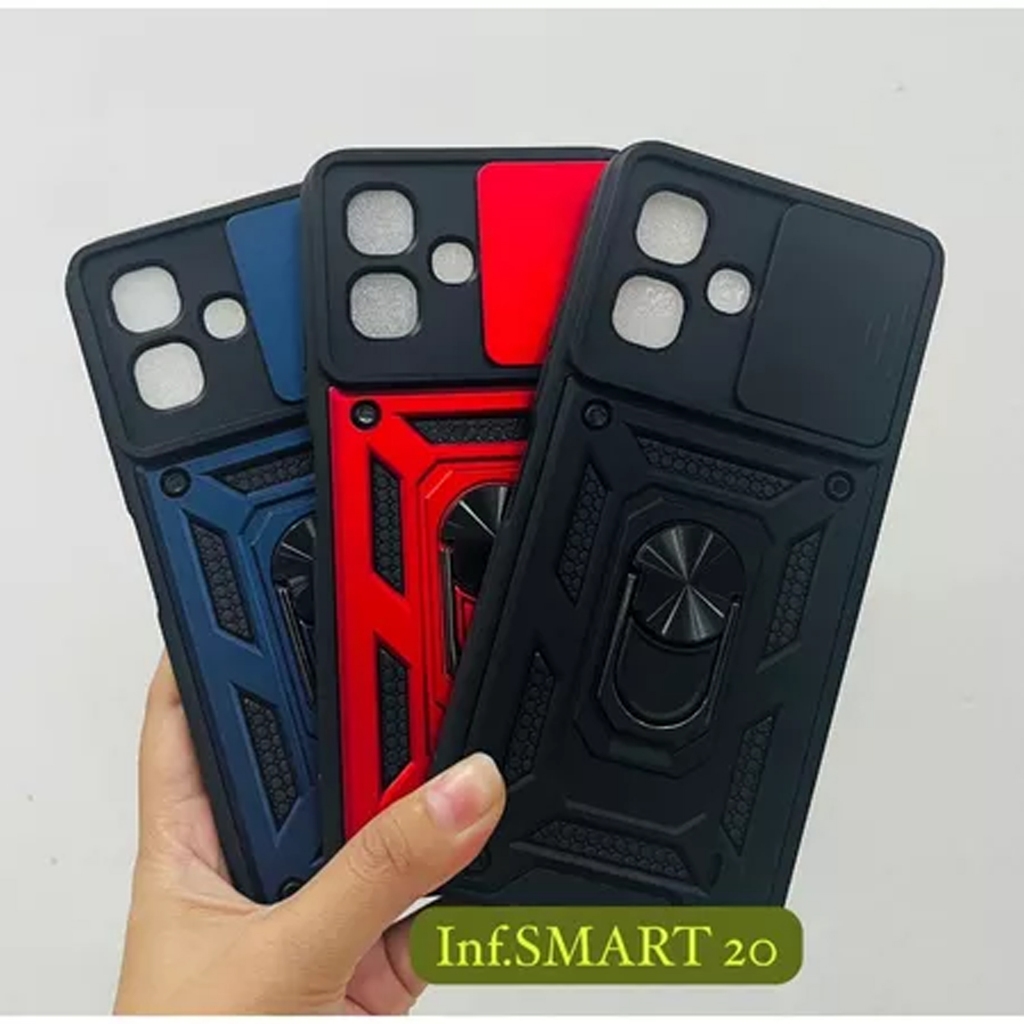 เคส Transformer Slide + Ring Armor สําหรับ Infinix Smart 20