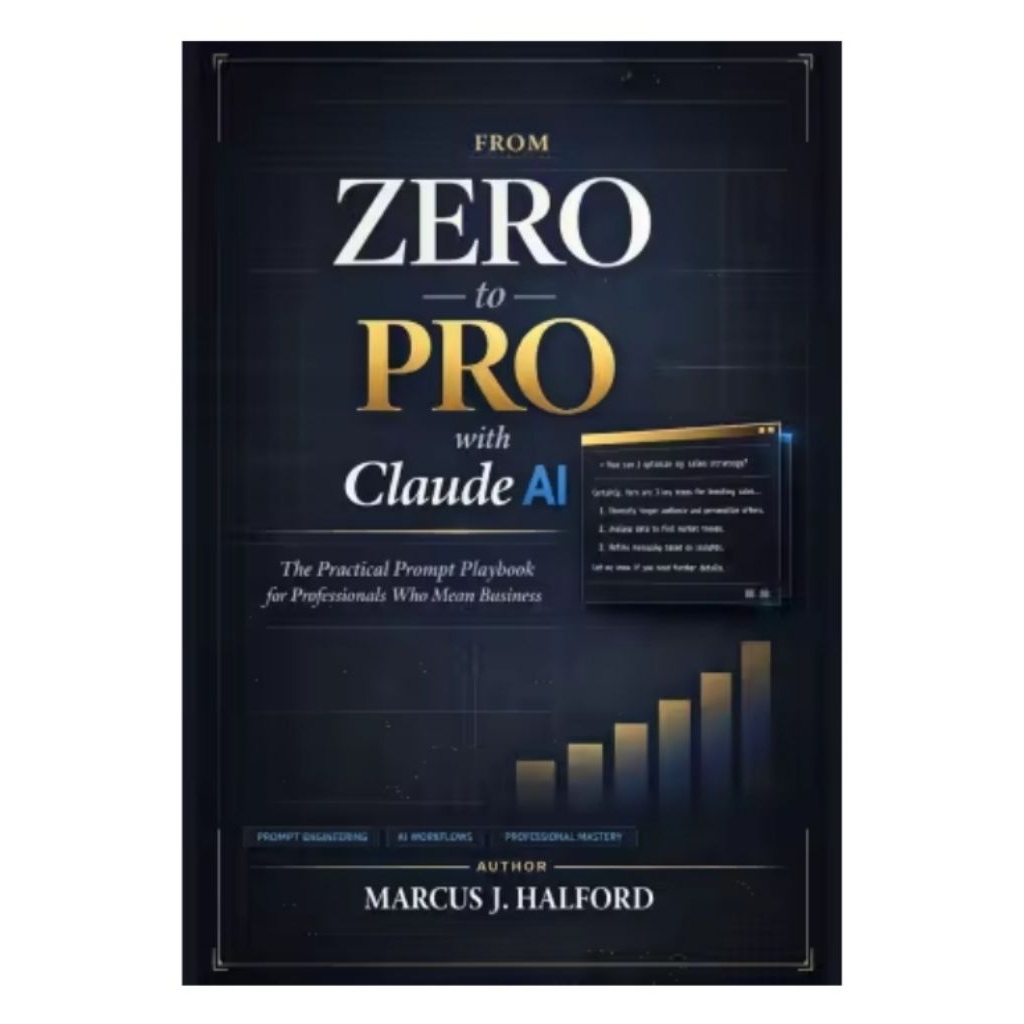จาก ZERO TO PRO พร้อม AI CLAUDE: หนังสือเล่นพร้อมท์ที่ใช้งานได้จริงสําหรับมืออาชีพที่มีธุรกิจที่มีคว