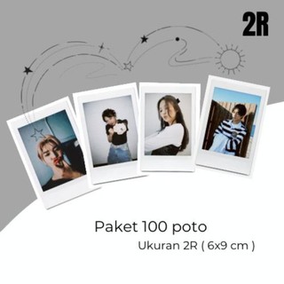 CETAK FOTO UKURAN 2R PAKET 100 FOTO