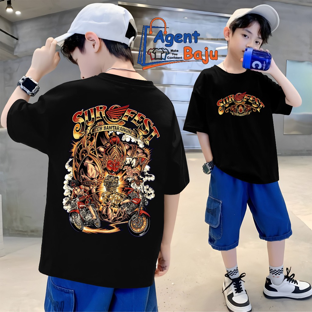 เสื้อยืด CHILDRENS สําหรับ SUROFEST CB BANTAGANGIN PONOROGO EVENTS 20th JUNE 2026