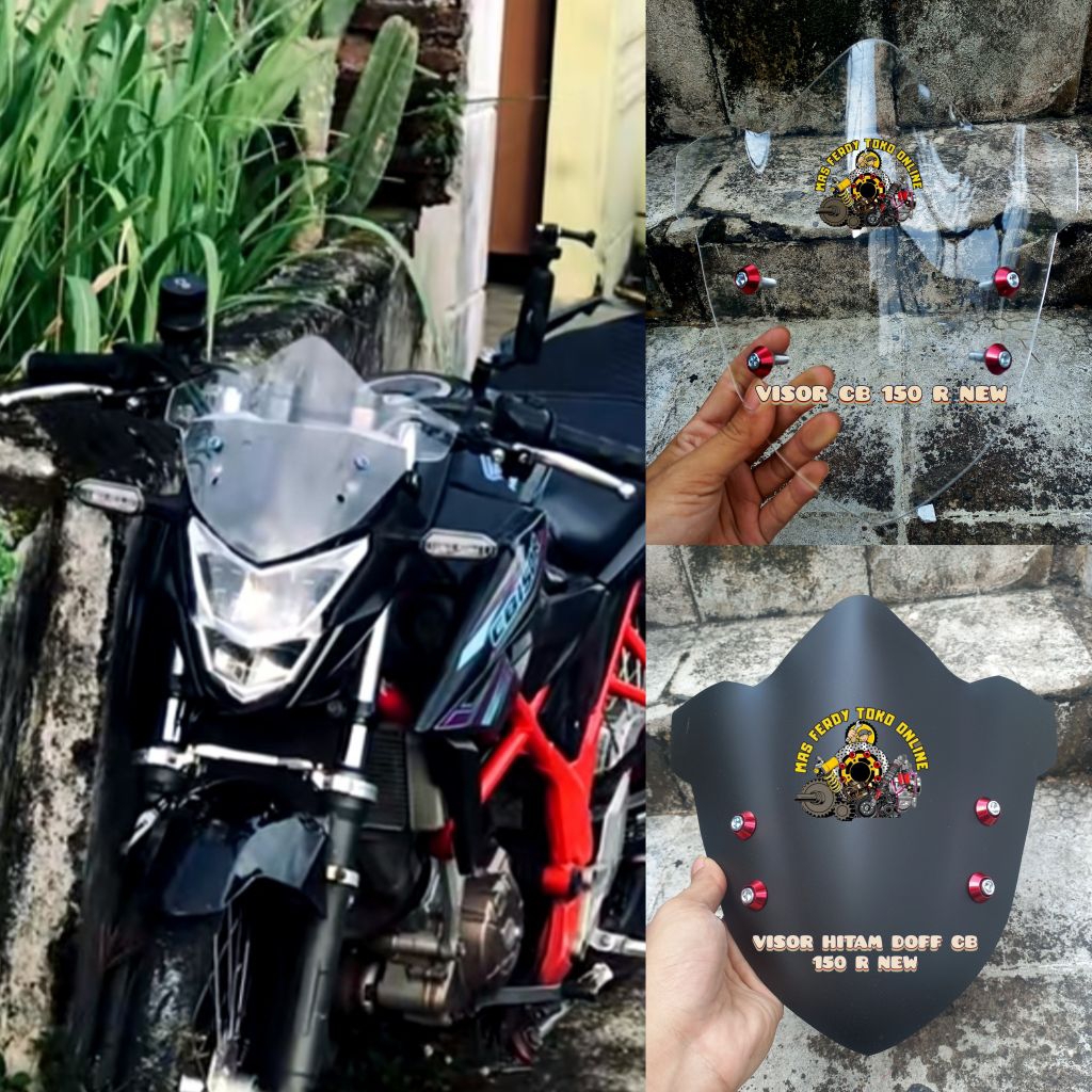 Visor cb150 R plus น็อตยึดกระจกหน้ารถ cb150 R ใหม่ plus bolt