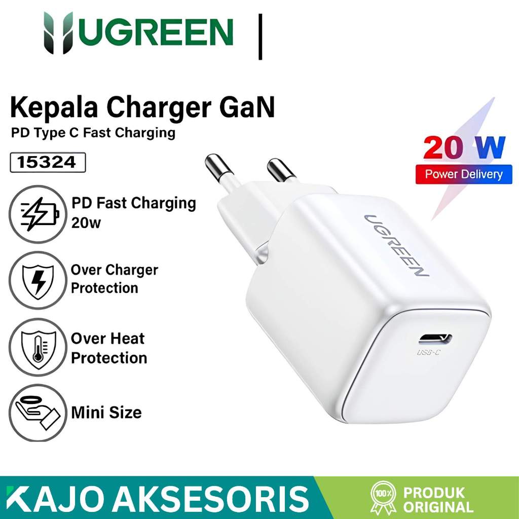 เครื่องชาร์จ UGREEN 15324 NEXODE GAN 20W