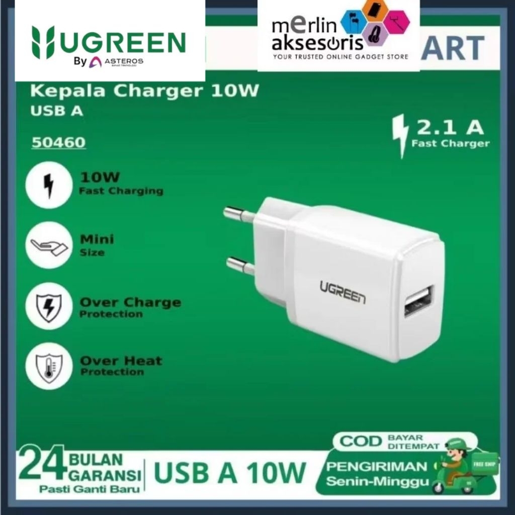 Ugreen หัวชาร์จแบบชาร์จเร็ว 10W 50460