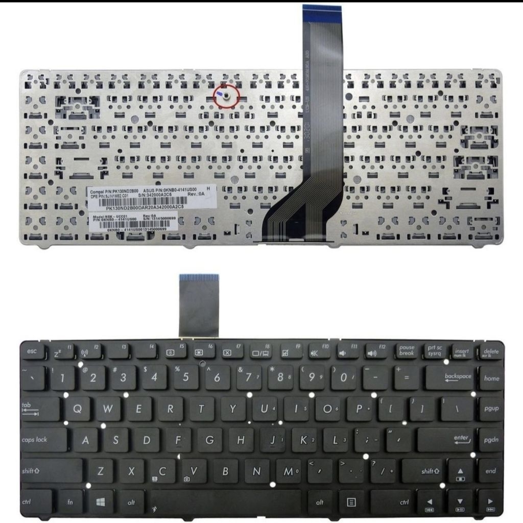 Asus A45 A45A A45DE A45DR A45N A45V A45VD A45VJ A45VM A45VS K54A K45D K54VJ K54VD คีย์บอร์ด