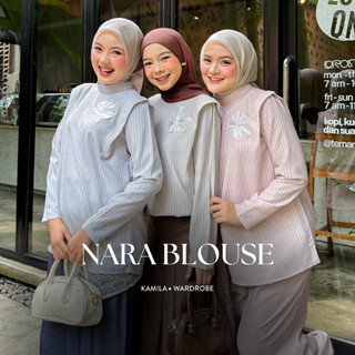 Kamila - NARA BLOUSE || Baju Atasan Basic Simple Formal Wanita