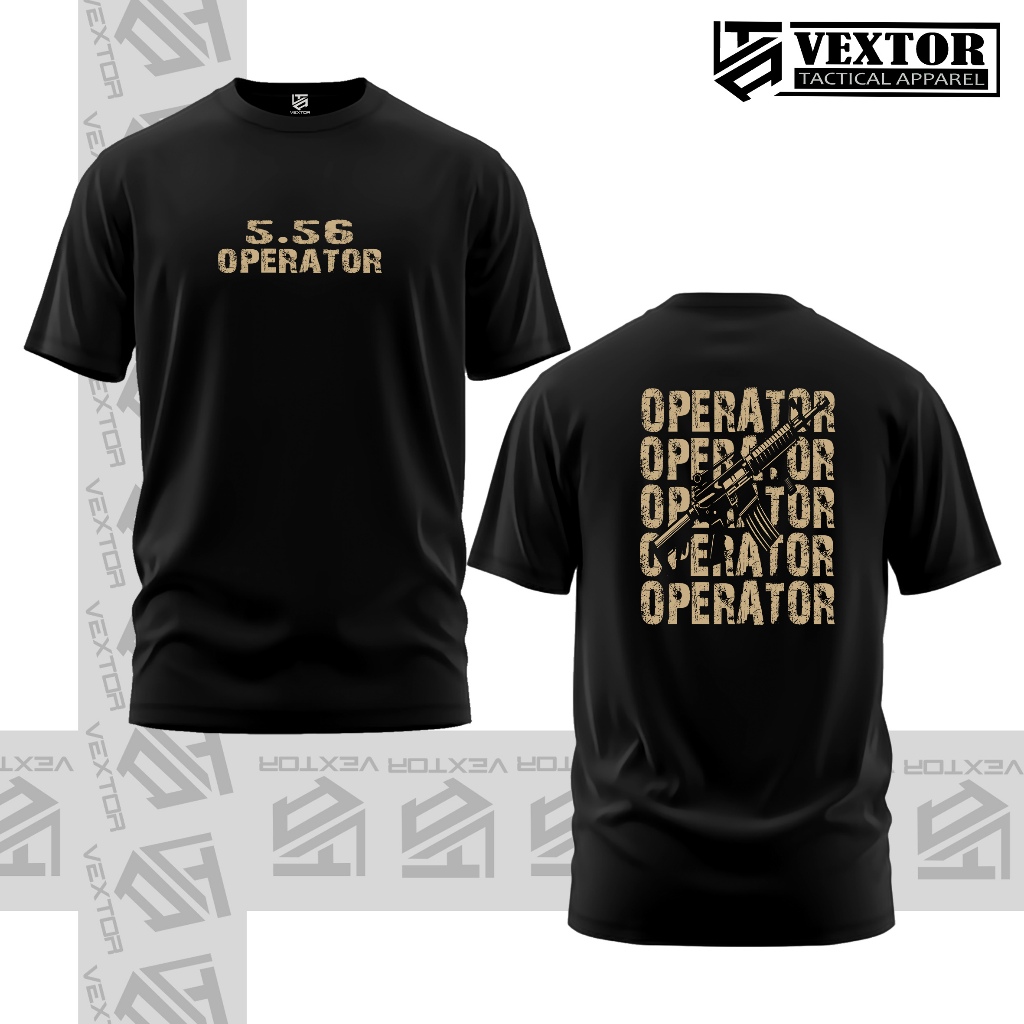 เสื้อยืด KATUN Tactical 5.56 Operator ผ้าฝ้ายหวี 24s พรีเมี่ยม