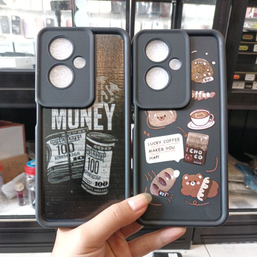 OPPO A79 5G MONEY COFFEE MOTIF SILICONE CASE
